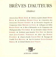 Couverture du livre « Brêves d'auteurs », Éditions Actes Sud papiers