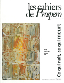 Couverture de la revue Les Cahiers de Prospero n°6